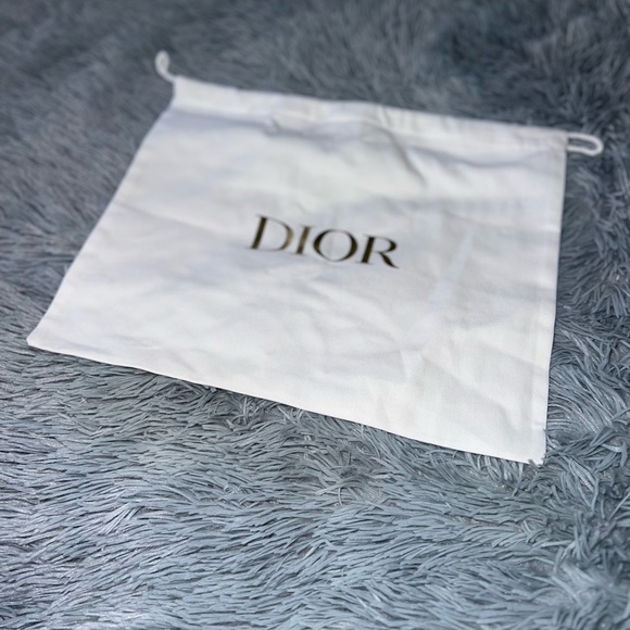 Authentic Dior Dust Bag 13x11 white and gold - Picture 3 of 5